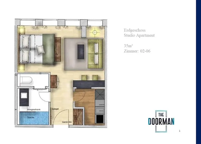 Lägenhetshotell The Doorman Welle